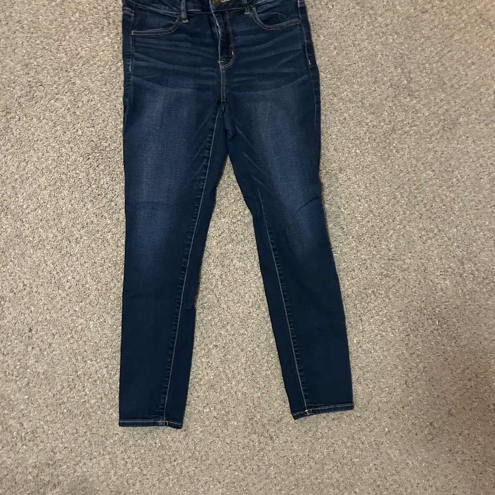 American Eagle Outfitters Dark Blue Skinny Jeans